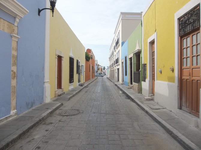 Campeche's colorful old town