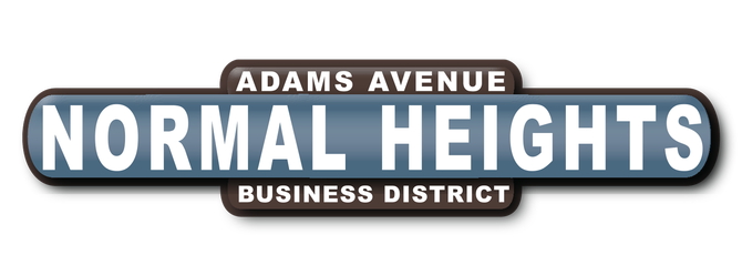 Here is the Normal Heights sign that I made back in 2008 for the "Art Around Adams" event. I volunteered my graphic design services to create the venue for the event. In the venue I took a photograph with my digital camera the sign hanging in the center of Adams Ave & Felton and placed it which I then turned it into a vector graphic which was used in the brochure. It makes me happy to see this Normal Heights logo being used throughout the years since then in many different types of advertisements. This was something that I was proud of doing.