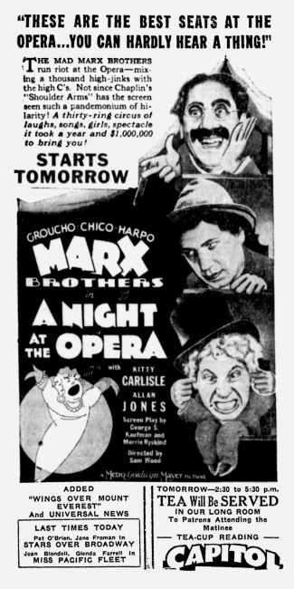 Vintage newspaper ad from "The Calgary Daily Herald," 1-16-36. 