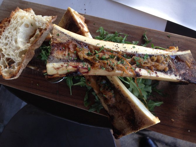 The Roasted Bone Marrow at 100 Wines in Hillcrest