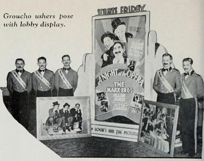 Ushering in some ballyhoo for A NIGHT AT THE OPERA.