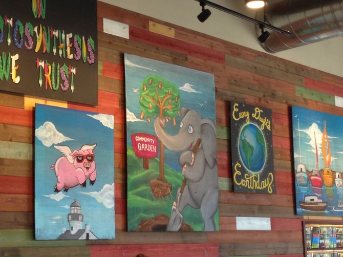 The interior of Native Foods Cafe in Loma Portal
