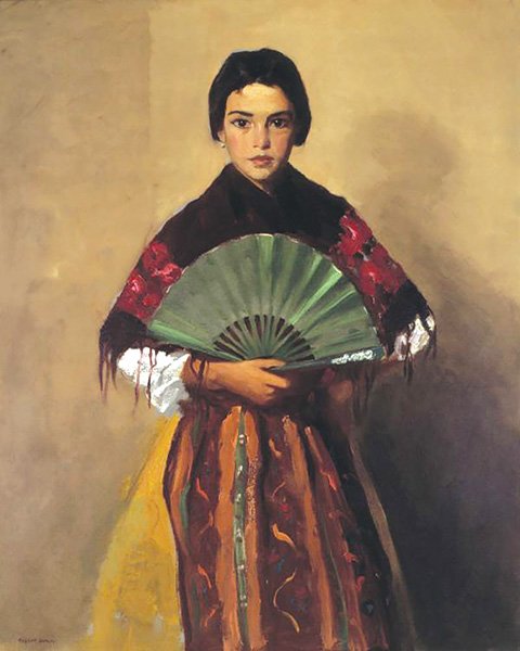 The Green Fan (Girl of Toledo, Spain), 1912. Oil on canvas. Gibbes Museum of Art, Charleston, South Carolina