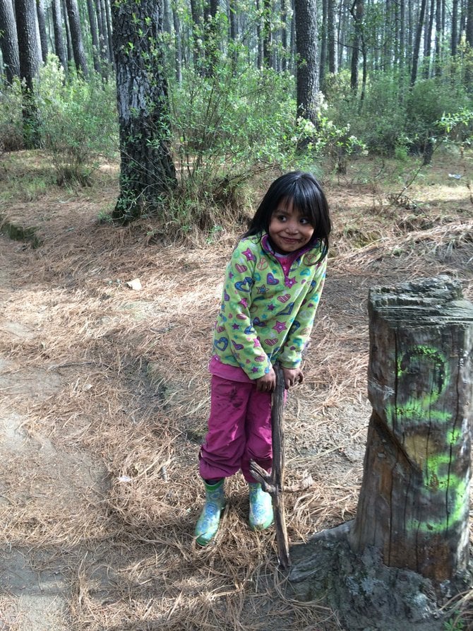 Youngest climber of the day.