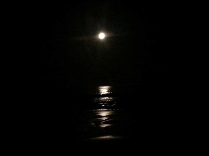 Pacific Beach Moonset