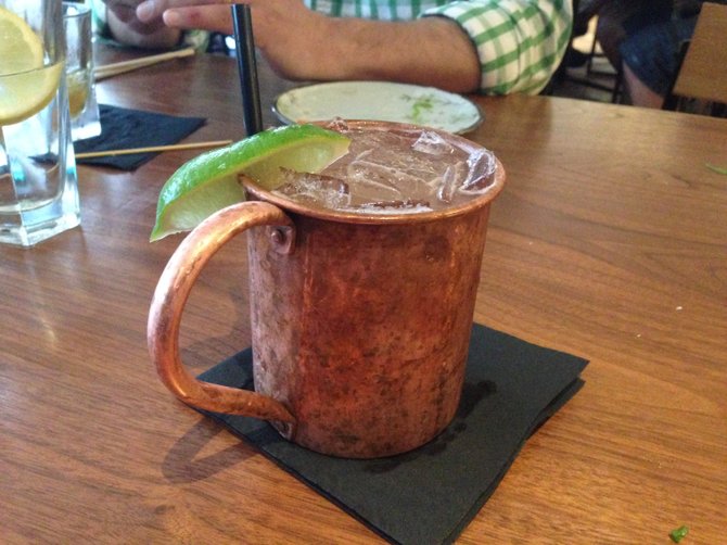 Moscow Mule at Blue Ocean Robata and Sushi Bar