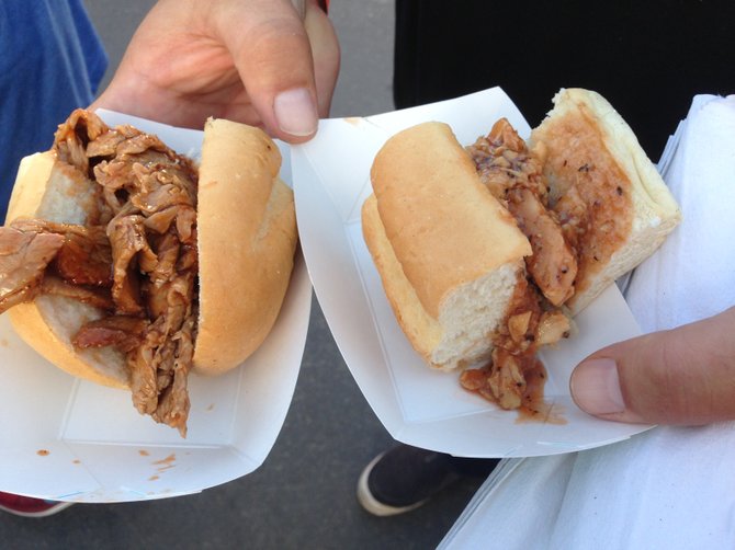 Tri-tip and chicken sandwiches at The Ranch at San Diego County Fair