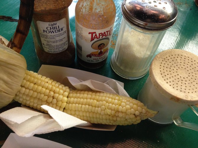 Charbroiled corn at Char-Broiled Corn at San Diego County Fair