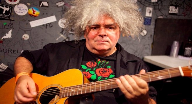 King Buzzo Osborne of the Melvins unplugs at Casbah Tuesday night.