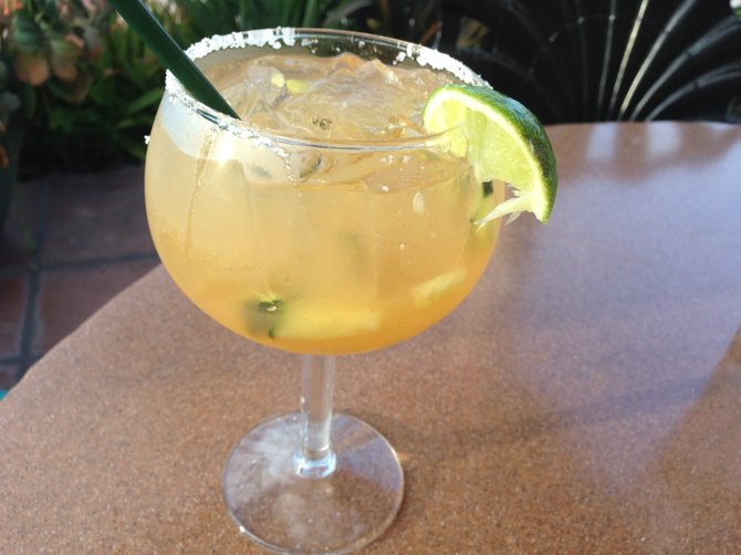 The Spicy Cucumber margarita at Casa Sol y Mar blends tequila, fresh lime, cucumber, agave and tapatio sauce. 