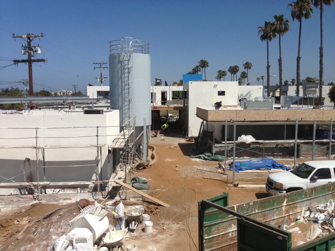 Bagby Beer Co. is set to emerge from this Oceanside construction site this summer.