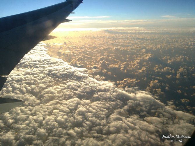 Sunset Over the South Pacific Ocean