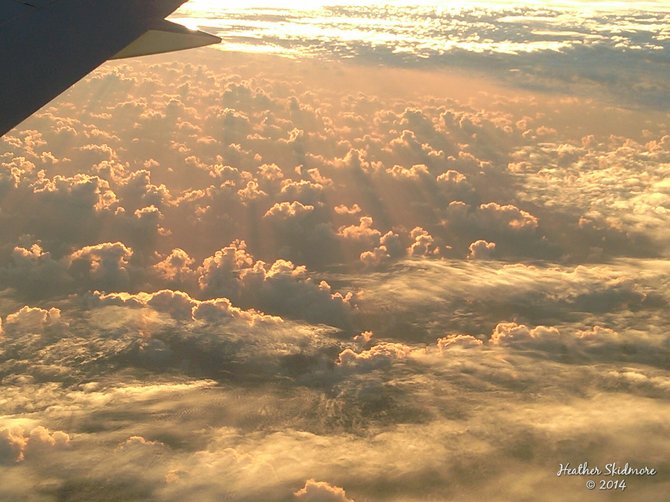 Sunset Over the South Pacific Ocean