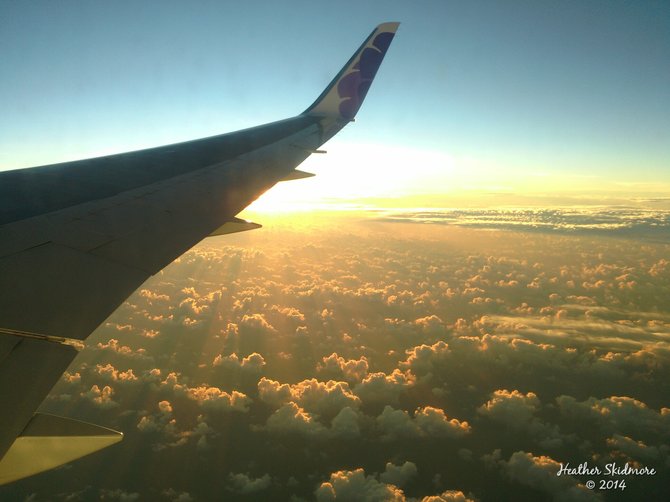 Sunset Over the South Pacific Ocean