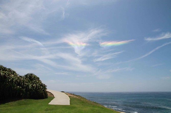 Rainbow Angel Wings in the Sky, Cuvier Park, La Jolla
