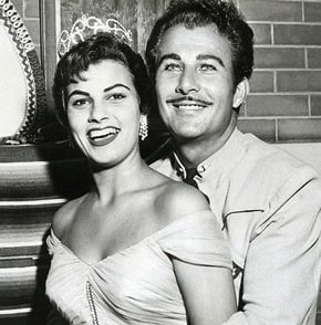1958 Del Mar Fair's Fairest of the Fair, Raquel Tejada (later Raquel Welch), and Don Diego (aka Tommy Hernandez)