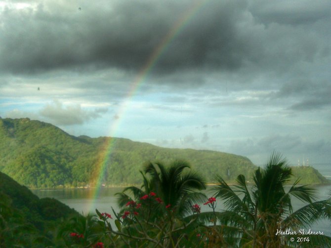 Rainbow in Faga'alu, American Samoa