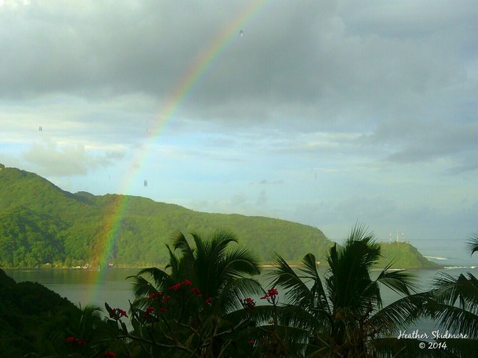 Rainbow in Faga'alu, American Samoa