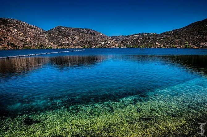 The clear waters of Lake Poway by T.Sutlick Photography