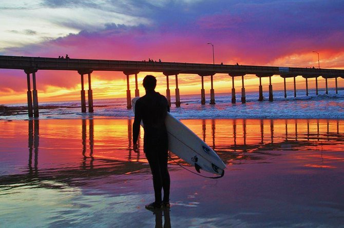 International Surfing Day and the high is 80˚ - what a perfect day. Photo by San Diego Scenic Photography. 