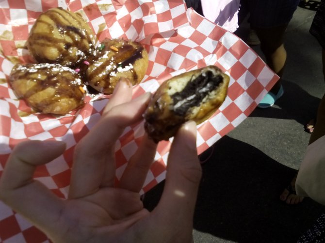 Fried Oreos from Chicken Charlie's