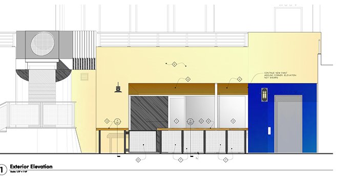 Exterior plans for the Cardiff Confessional.