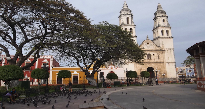 Campeche's cathedral dates to the 16th century, as does the town itself. 
