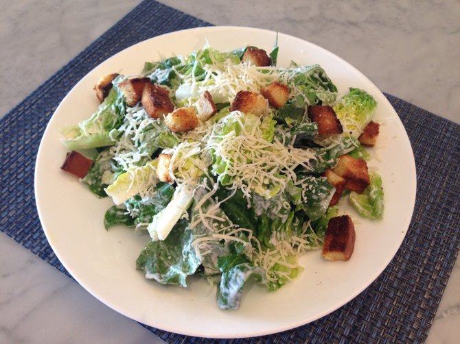 Caesar Salad at Sheerwater restaurant at the Hotel Del Coronado