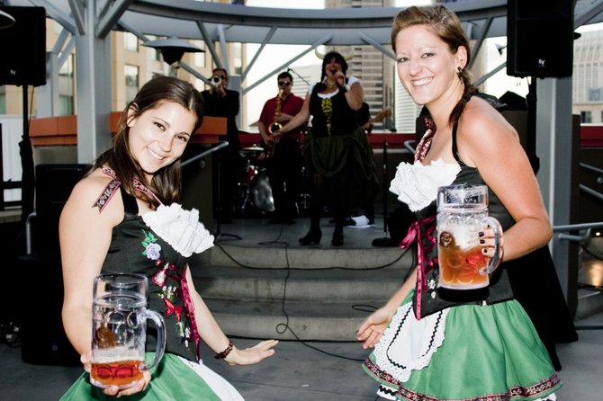 Sausage Fest, held July 16 at Hotel Solamar, has been described as Oktoberfest in summer.