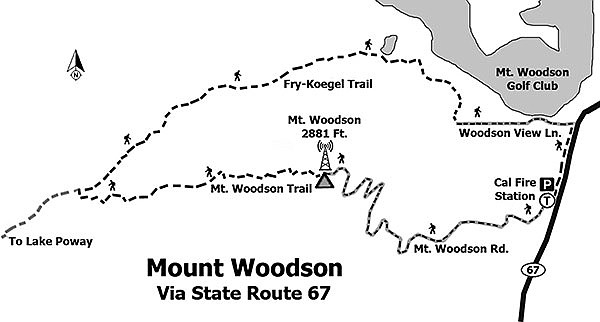 Mt Woodson Trail Potato Chip Rock California 4x4 inch Sticker Decal 