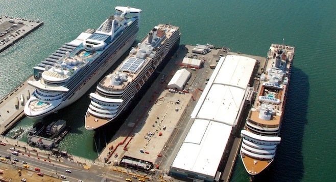 Cruise ships in San Diego no longer have to idle their diesels - Image by Port of San Diego/Wikipedia