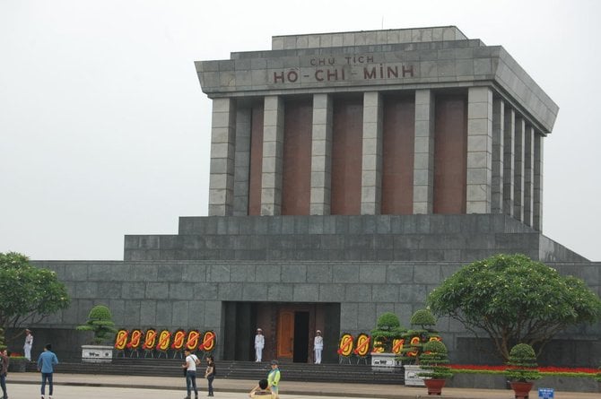 Ho Chi Minh's mausoleum in Hanoi.