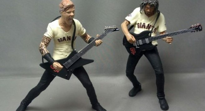 Metallica in miniature: Kirk Hammett will be handing them out himself. 