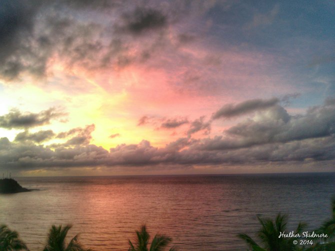 Spectacular Sunrise in American Samoa.
