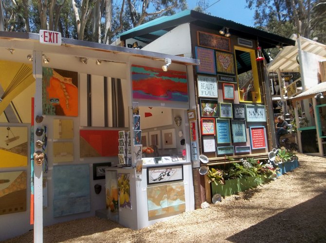 Paintings at the Sawdust Art Festival, Laguna Beach