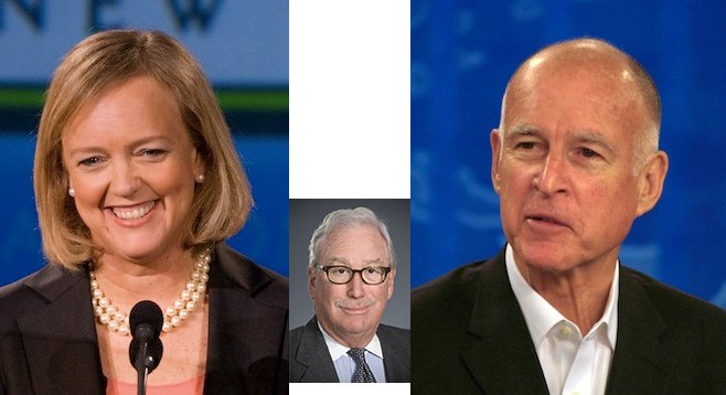 Meg Whitman, Michael Peevey, Jerry Brown