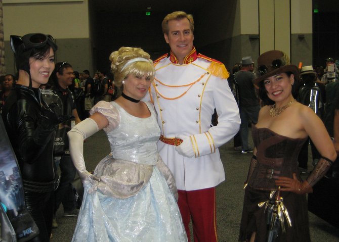 Catwoman and Cinderella characters