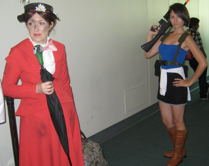 Mary Poppins and Lara Croft