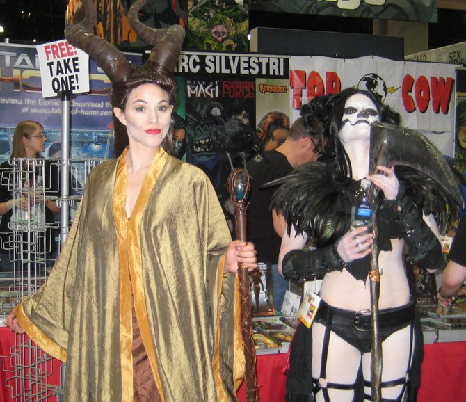 costumed women