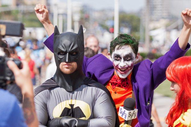 Batman and Joker  Comic Com 2014