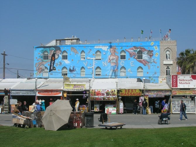 "Venice Reconstituted" mural by Rip Cronk
