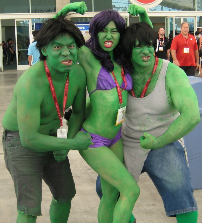 Hulk, She-Hulk and Hulk