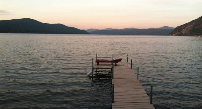 Upstate New York's Lake George at dawn. 