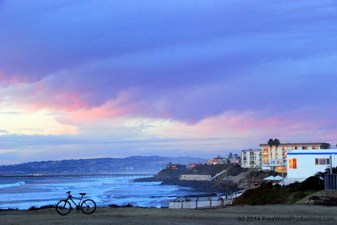 This photo represents all that is classically chill and quintessentially Southern California - all that Ocean Beach embodies. "Ocean Beach Endings" was captured on New Year's Day, 2012…what better way to ring out the end of a new year's day then on Sunset Cliffs at sunset!