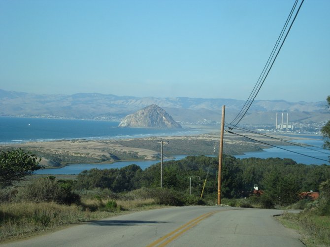 Morro Bay along the coast of California, baby! Scenic Route 101.