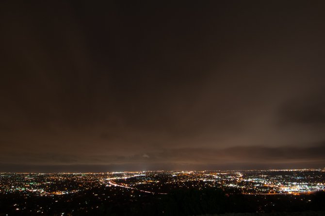 City of San Diego just before sunrise. photographed from Mt. Helix