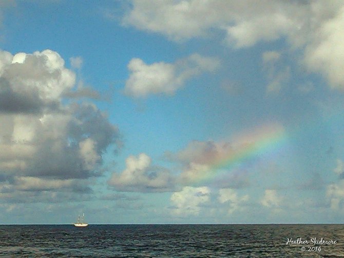 Rainbow in Faga'alu.
American Samoa