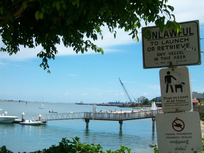 Overlooking San Diego Bay across from Shelter Island.