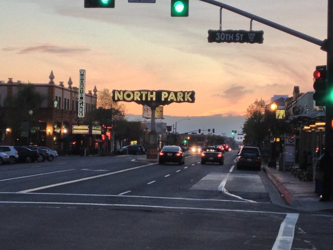 North Park at sunset
