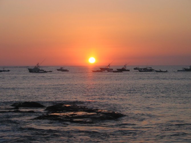Sunset in Playa del Coco Costa Rica near r condo